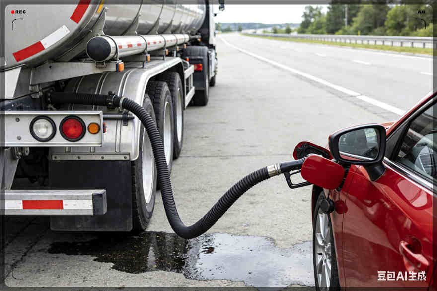 嘉祥汽车救援送水案例